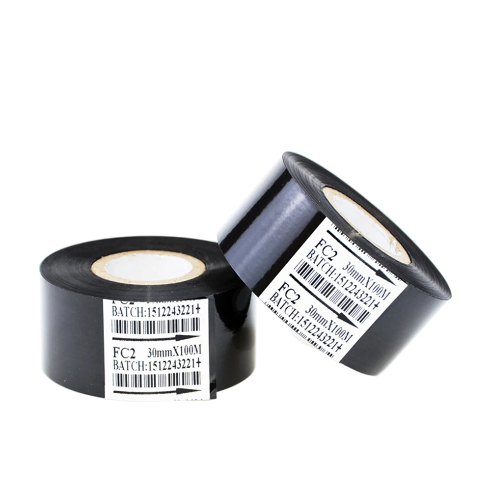 Thermal Ribbon Of Ribbon Printing Machine 30*100m Date Code Printer Accessory Black 30mm Width For DY-8