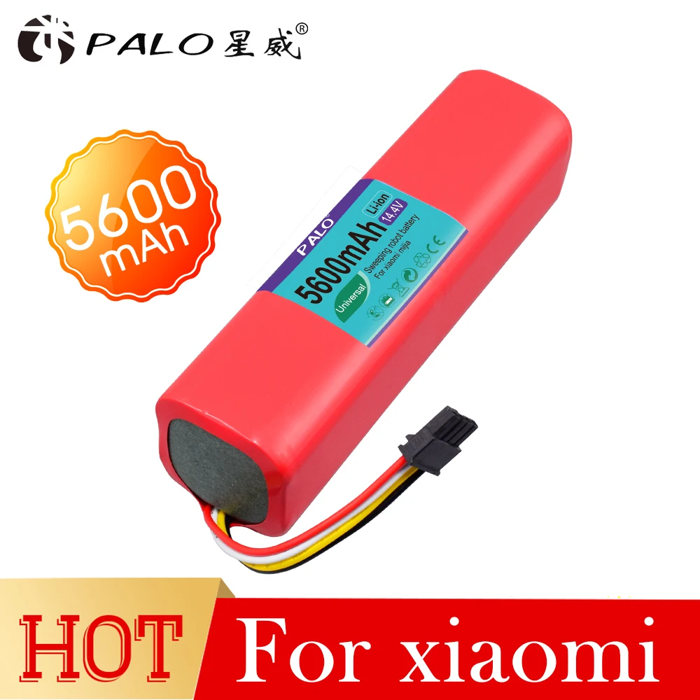 

PALO High quility 5600mAh Rechargeable battery 14.4V robot vacuum cleaner accessories parts for xiaomi robot roborock S50 S51