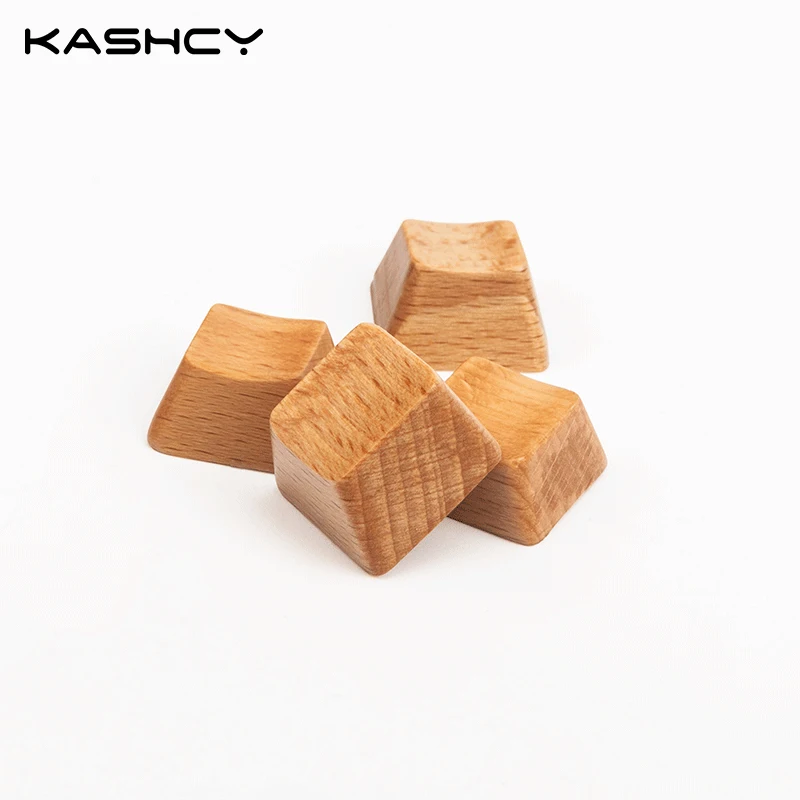 Kashcy wood keycap for mechanical keyboard beech solid wooden keycaps spacebar Esc Cherry mx OEM