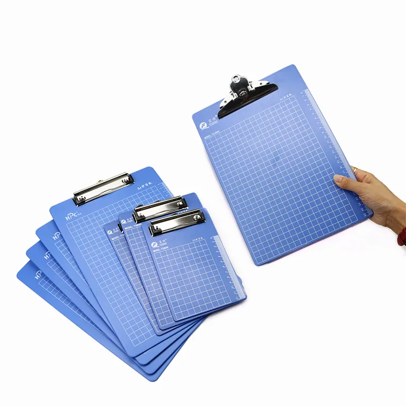 A4 Plastic Plate Holder Paper Clip Write sub-plate holder Clipboards With Ruler scale  Menu table Folder