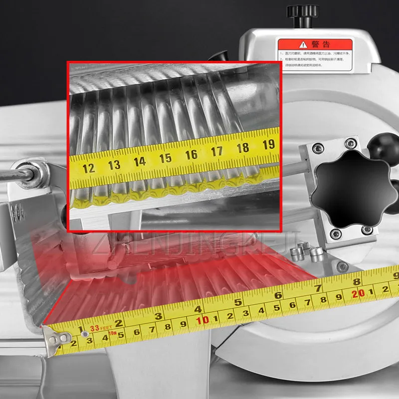 قطاعة اللحوم 220 فولت أوتوماتيكية بالكامل، طاقة كهربائية منزلية تجارية من الفولاذ المقاوم للصدأ، قطاعة قابلة للتعديل، سمك لحم البقر، لفة اللحوم