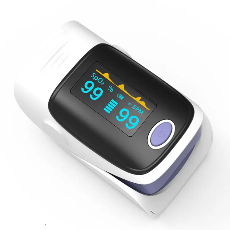 JYHealth Digital finger pulse oximeter OLED medical pulsioximetro SPO2 PR PI health alarm Fingertip oximetro de dedo with case