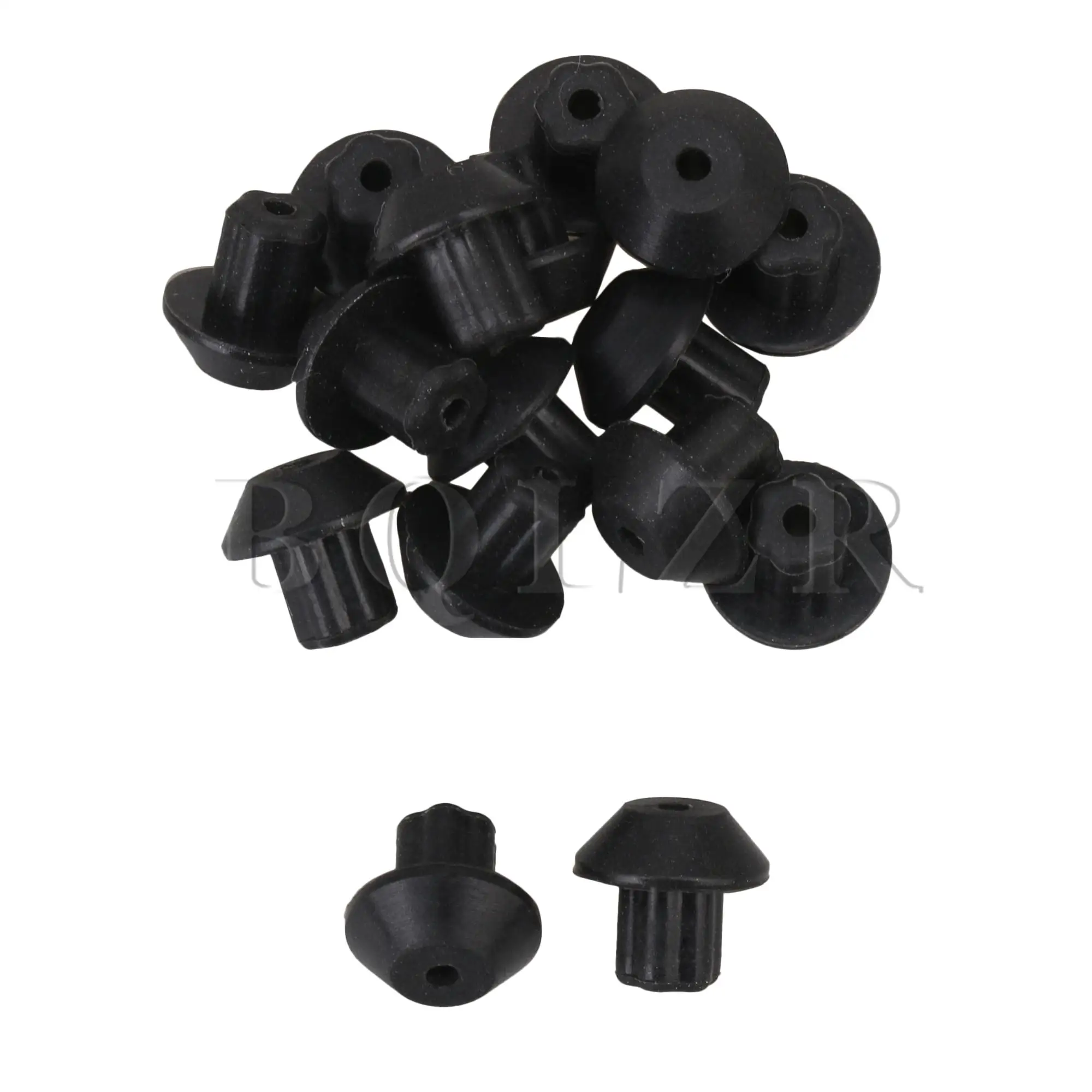 

BQLZR 16pcs Rubber Feet for Gas Stove Replacement Parts 247410 Black WB02K0101