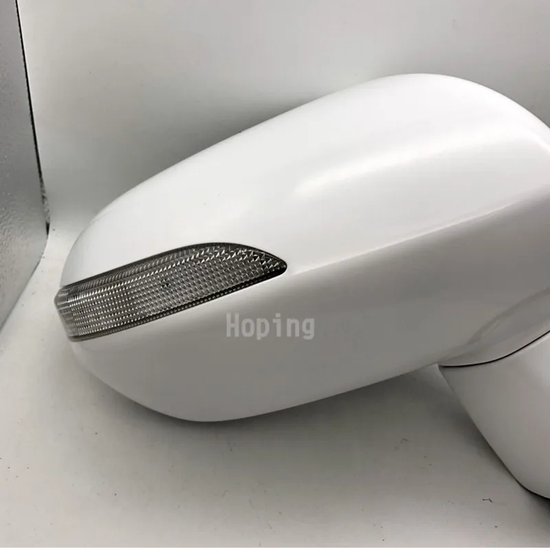 Outer Rearview Mirror Side Mirror For HONDA FIT JAZZ For CITY 2003-2008 5PINS Electric Angle Adjust + LED Lamp