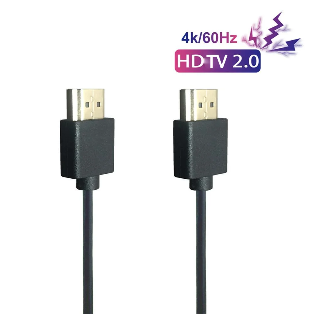 

10pcs/lot OD 3.0mm Cable HDTV to HDTV 2k*4k hd @60hz Type A to Type A HD Male to Male Cord 0.3m 0.6m 1m