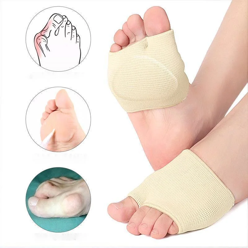 Slash Threaded Footrest Thickened Front Palm Socks Thickened with Super Soft Built-in Gel Front Pad Heels Front Palm Pad Insoles