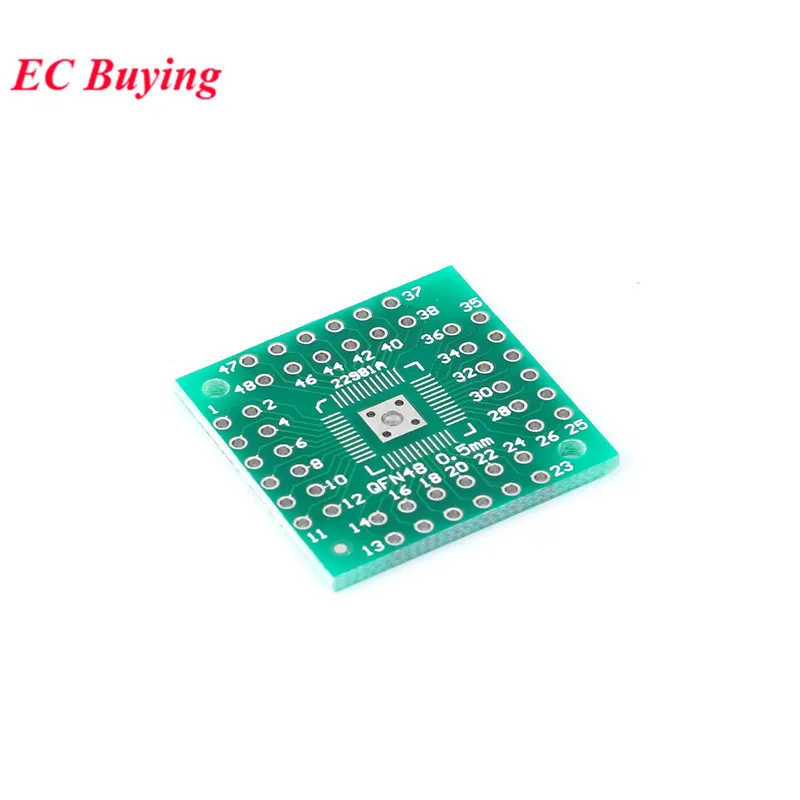 10pcs HTQFP QFN48 To DIP48 QFN44 QFP48 QFP44 PQFP LQFP To DIP 0.5mm PCB SMD Adapter Plate Pitch PCB Board Pinboard