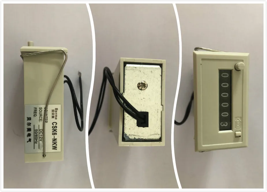 CSK6-NKW 4/5/6 Digit Electromagnetic Counter dengan Kunci Manual, Tombol Reset DC 24V AC 220V 110V CSK4-NKW CSK5-NKW CSK