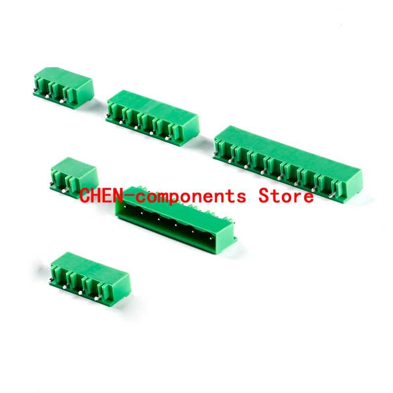 5Pcs KF2EDGVC-7.62-2/3/4/5/6/7/8P Straight Pin Socket 7.62mm Toonhoogte Pluggable Terminal Block