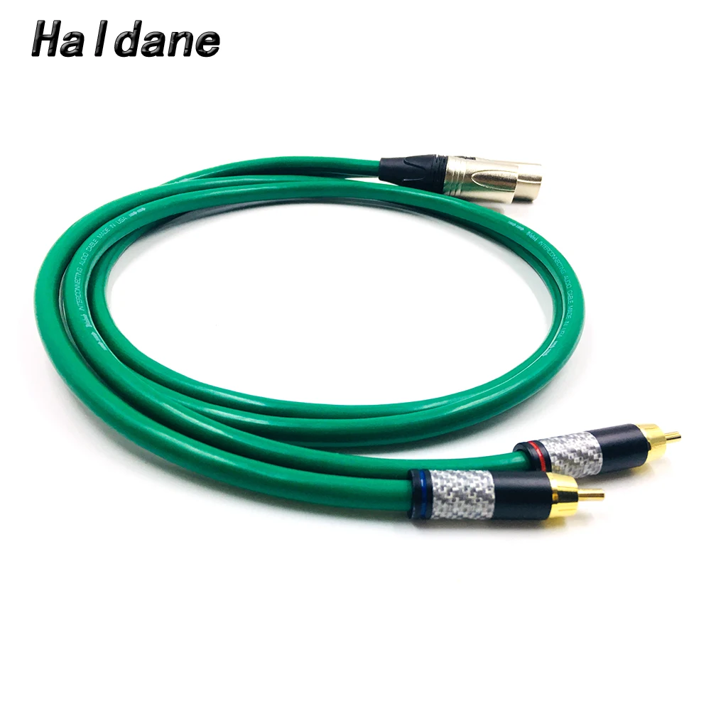 

Haldane Pair Carbon Fiber RCA to XLR Balacned Audio Cable RCA Male to XLR Male Interconnect Cable with MCINTOSH USA-Cable