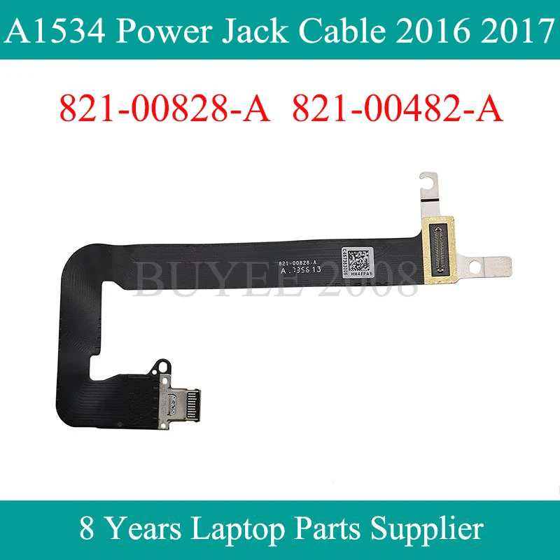 

A1534 Power Jack Cable 821-00828-A 821-00482-A 2016 2017 Year For Macbook Air 12" A1534 Power Audio Jack Flex Cable Connector