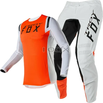 2020 Flex Air Jersey Pants Mens Racing Kits Mountain Bike Offroad Motocross Gear Set Orange 360 ​​Suit