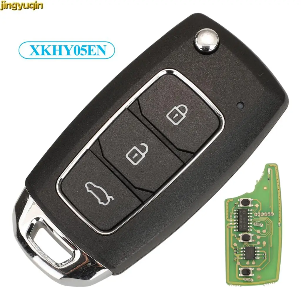 

Jingyuqin 5pcs XKHY05EN VVDI2 Mini Key Tool For Hyundai Type VVDI Xhorse Wire Car Key Remote Control Universal 3 Buttons