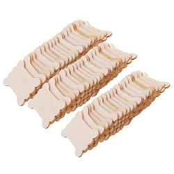 20PCS/40PCS/60PCS Filo interdentale in legno a forma di osso Bobina di filo da ricamo Filo interdentale fai da te Punto croce Supporto per organizzatore Forniture per cucire