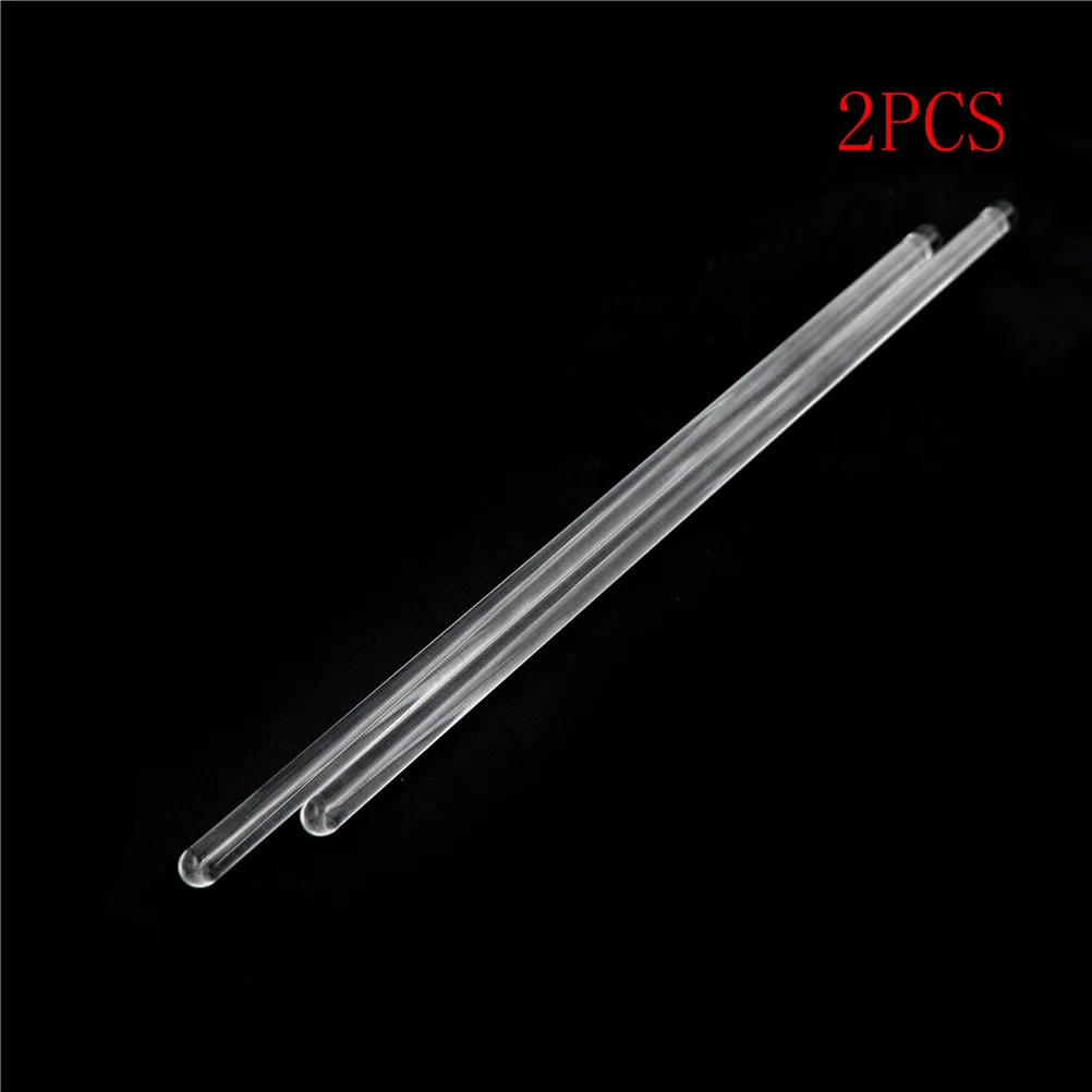 2pcs 6*200mm  Glass Stirring Rod For Lab Use Stiring Stirrer Laboratory 150mmx5mm Transparent School Glass Buret Mixer Wholesale