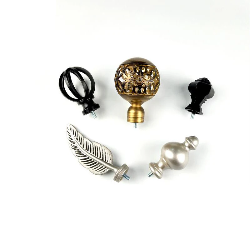 

Factory direct selling Curtain rod accessories Roman rod decorative head Curtain rod finials