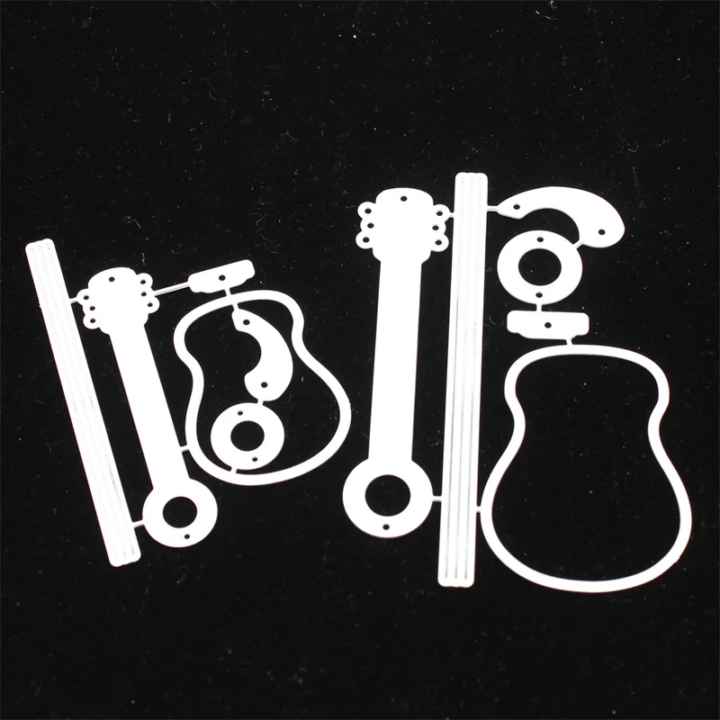 KLJUYP gitara Metal wykrojniki papier do notatnika Craft dekoracje umiera scrapbooking