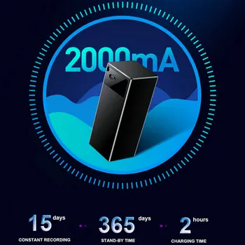 Vandlion V12 Digital Voice Recorder USB Drive Long Time Recording 384kpbs 128GB Large Memory Sound Voice Recordings