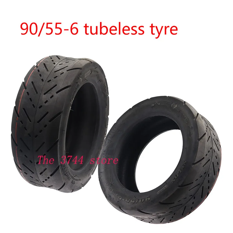 

10 Inch 90/55-6 Tubeless Tyre Wear-resistant Vacuum Fits Electric Scooter Motorcycle Pneumatic Accessories