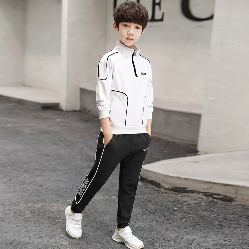 SONARIN Ensemble 2 Pièces Automne Garçons : Sweat-Shirt Manches Longues & Pantalon Mignon, Vêtements Confortables Pour Petit Garçon 2-7 Ans