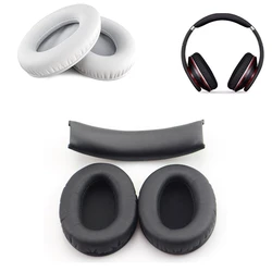 For Studio 1 Replacement Ear Pads/Headband Cushion for Beats By Dr Dre Studio 1.0 Headphone White/Black GDeals Earmuffs