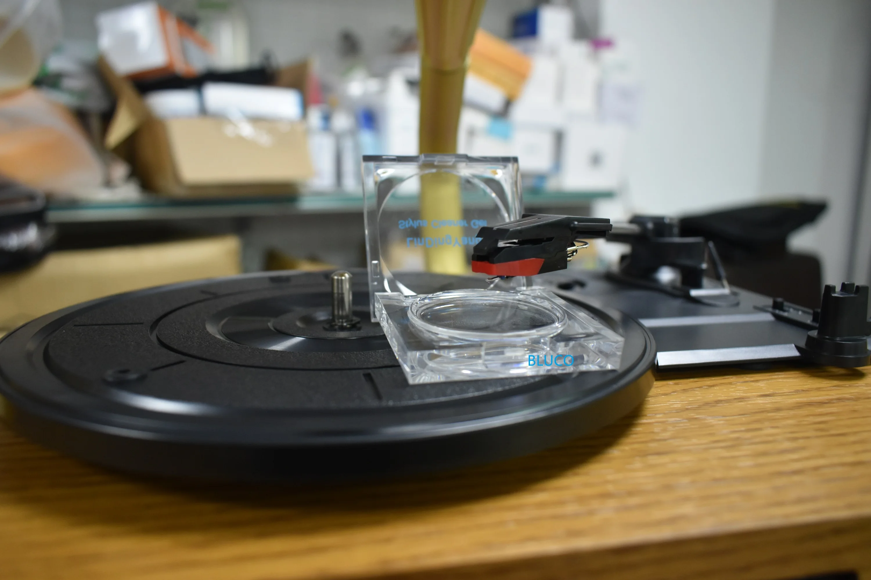 Stylus ทำความสะอาดเจล Turntable ทำความสะอาด Gramophone สไตลัสทำความสะอาดไวนิลสไตลัสทำความสะอาดไวนิลเจลตลับหมึก Stylus ทำความสะอาด