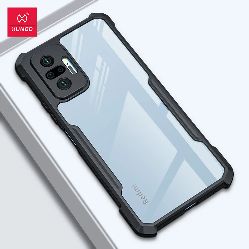 Xundd stoßfeste Hülle für Redmi Note 10 Pro, transparente Hülle, Note 10, 11 Pro Max, 10S