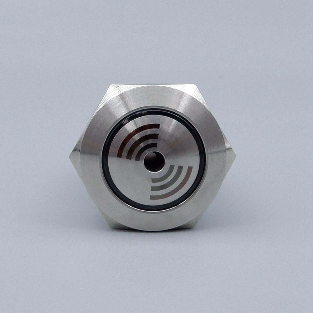 Buzzer 22mm 19mm Flash LED Alarm Indicator Light Signal Lamp Flash Metal Buzzer DC6V DC12V DC24V AC220V Intermittent Sound