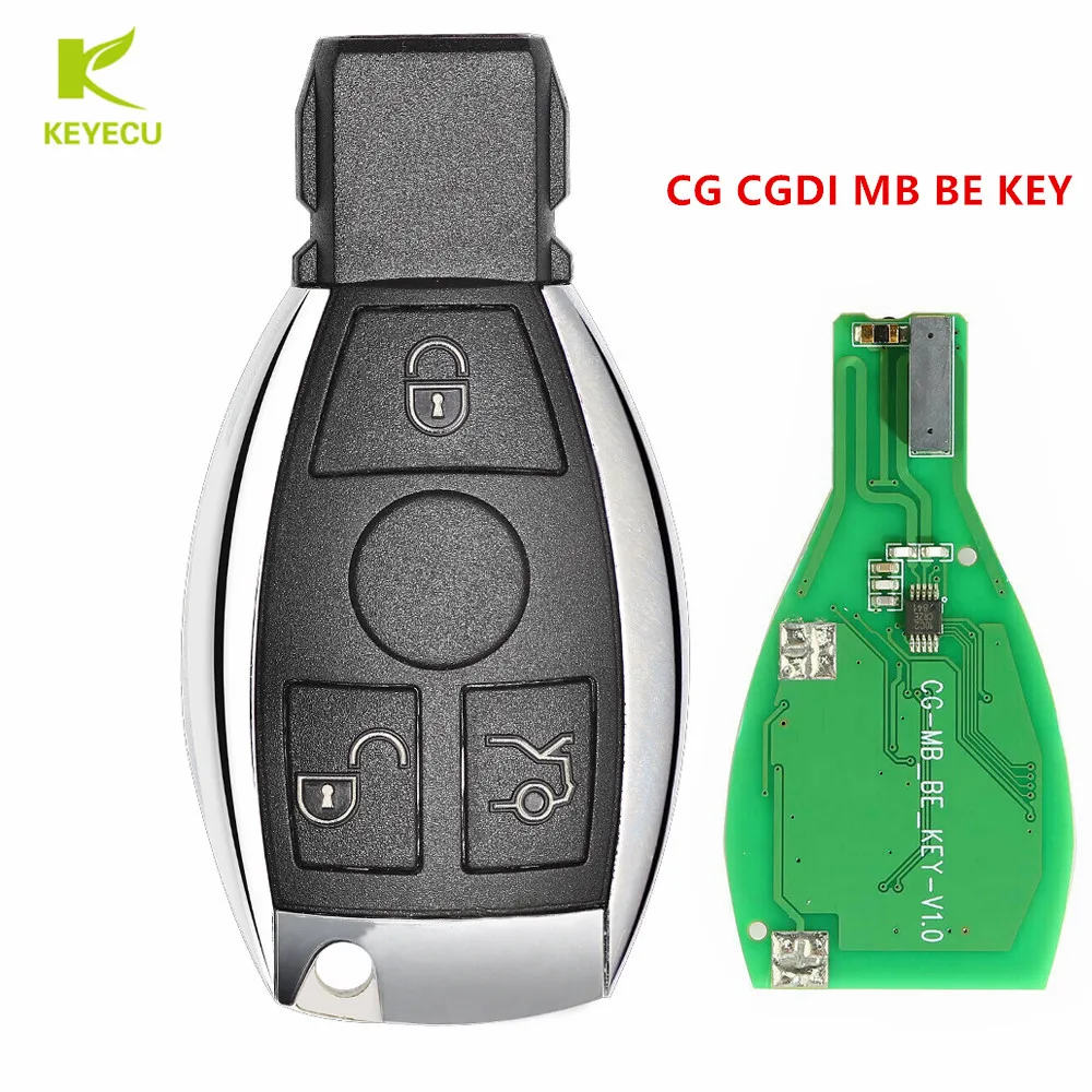 

Keyecu Replacement 3 Buttons CG CGDI MB BE KEY pro 315MHZ/433MHZ Get 1 Free Token for Mercedes-Benz W221 W216 W164 W251 2009+