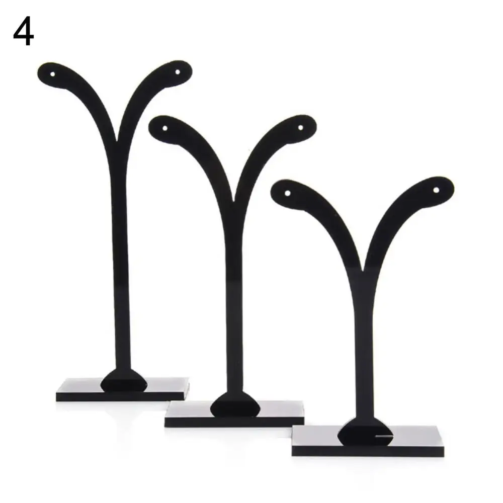 3Pcs Crotch Earring Ear Studs Jewelry Rack Display Stand Storage Hanger Holder