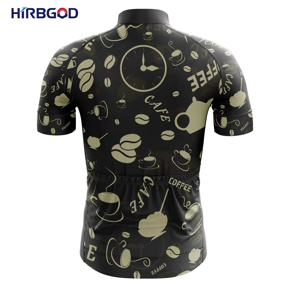 HIRBGOD 2021 Summer Quick Dry Short Sleeve Cycling Jersey for Indonesia Coconut Coffee Jersey Bersepeda Yang Bernapas,TYZ850-01