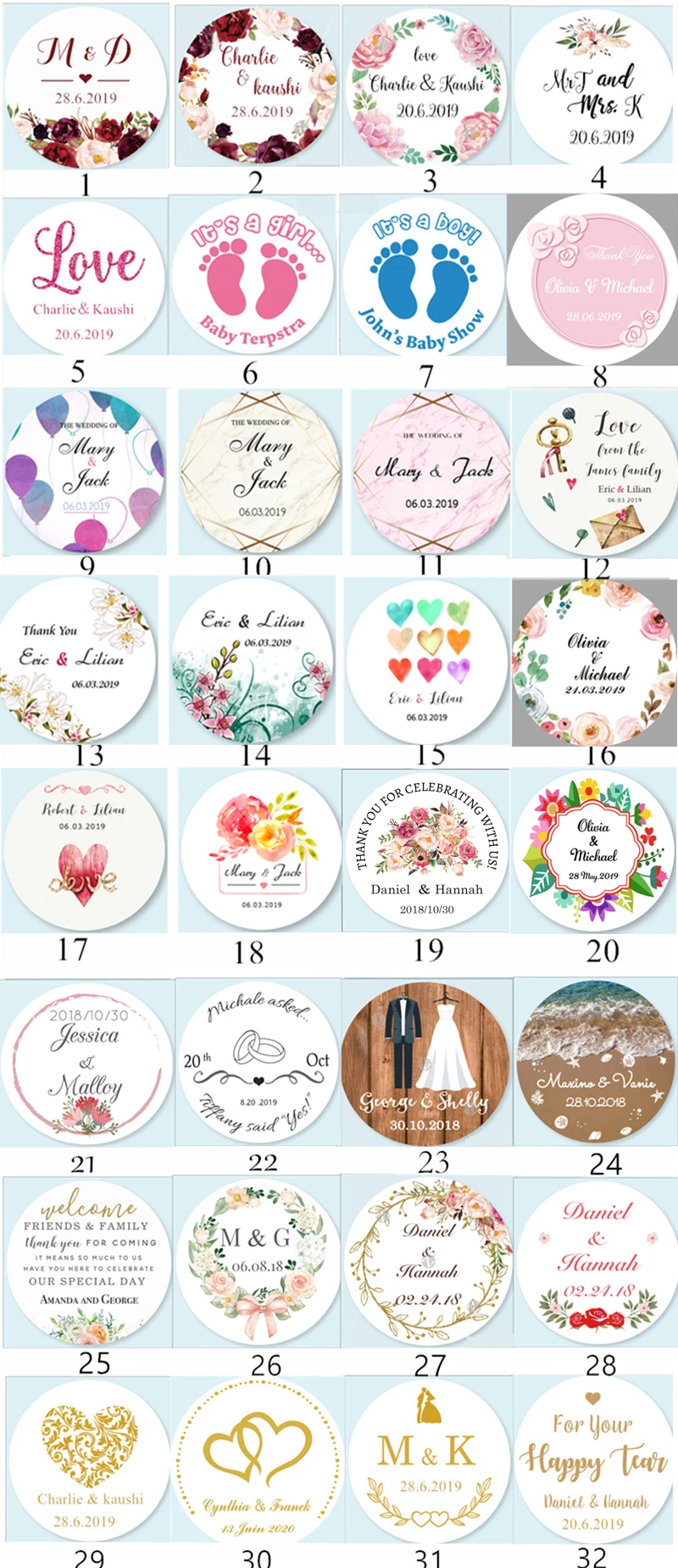 Hochzeitsgeschenk für Gäste, Schlüsselanhänger, Spiegel, personalisierter Name, Souvenir für Babyparty, Brautparty, Geschlecht offenbaren, Partydekorationen – Detail 16