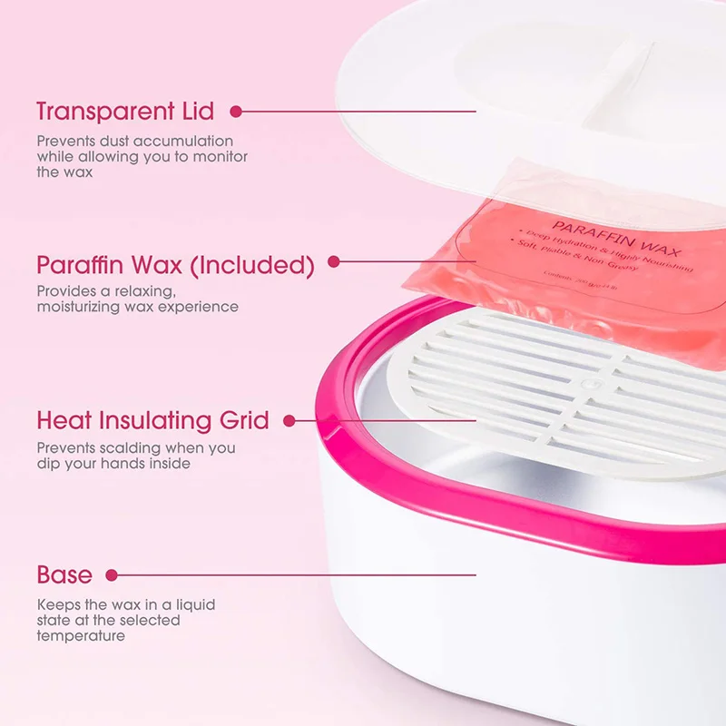 Paraffin Wax Heater Hand Foot SPA Wax Warmer Machine Paraffin Wax Therapy Bath Soothing Moisturizing Beauty Salon Home Use