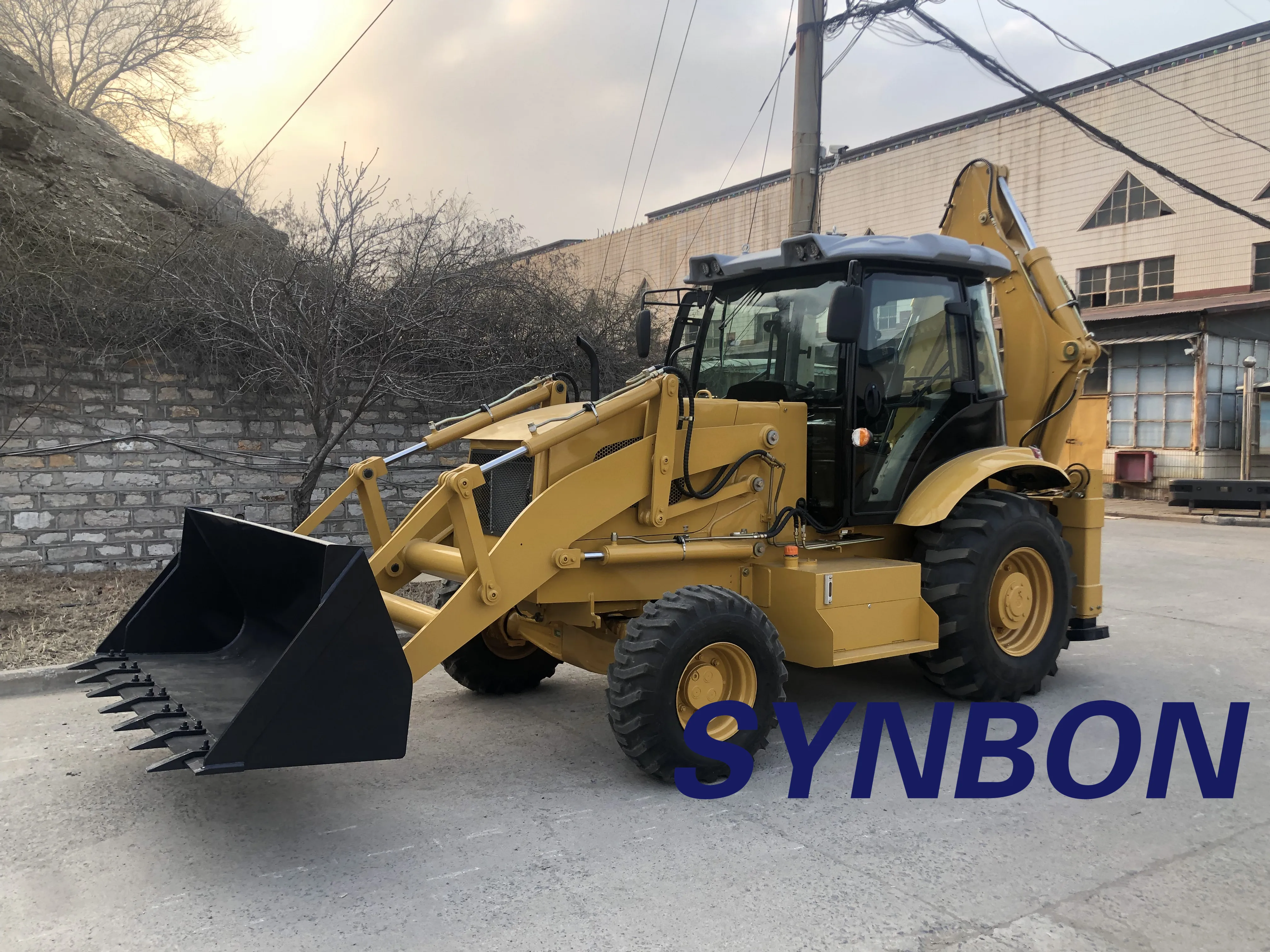 SYNBON 2020 New Backhoe loader  SY747 backhoe tractor , Agricultural   loader small excavator  backhoe tractor