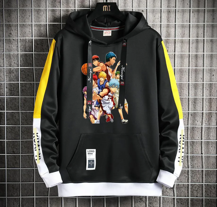 Kuroko's Basketball Anime Hoodie Men/Women Popular Harajuku Hoodeds Pullover Streetwear Casual Fake Two-Piece coat jacket