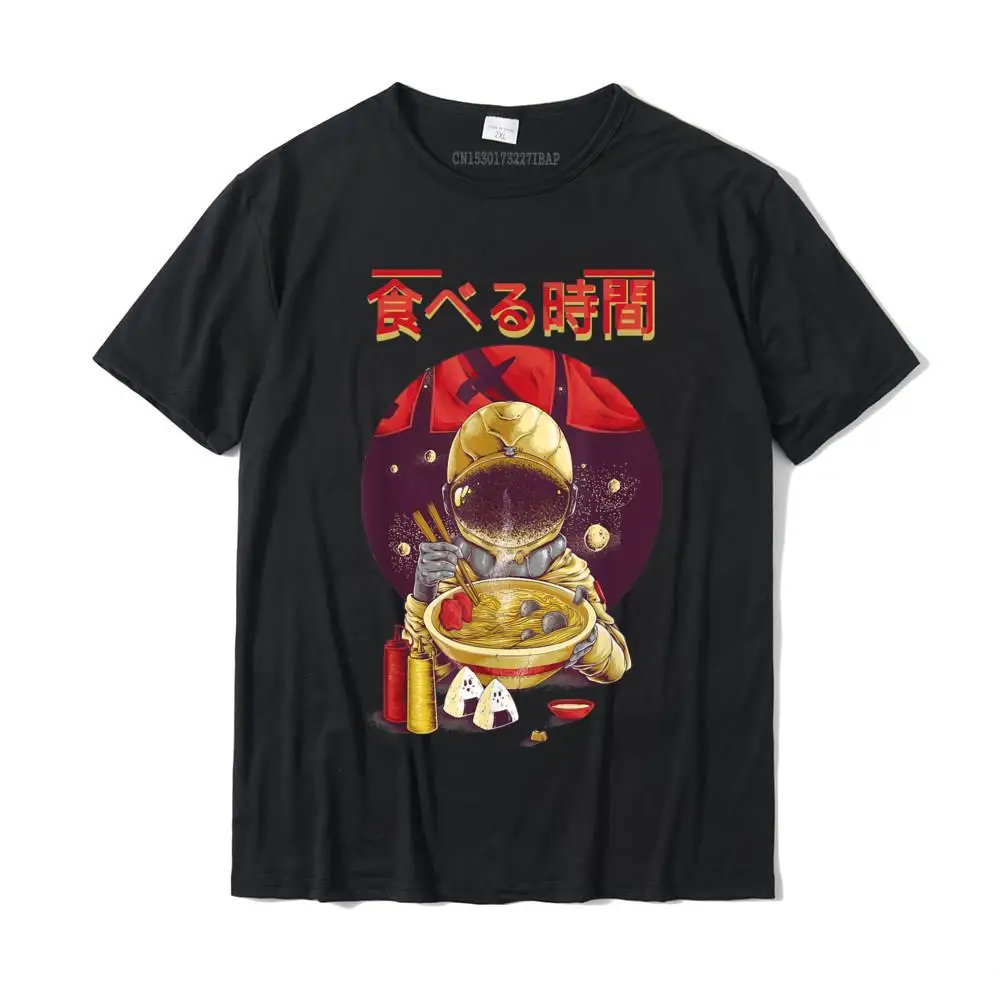 Ramen Astronaut Vintage Kawaii Otaku Japanese Noodles Gift T-Shirt Top T-Shirts Brand Normal Cotton Men's Tees Comfortable