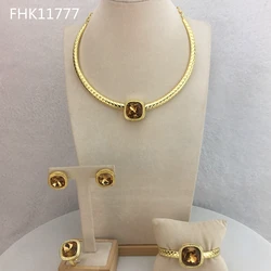Yuminglai Fine Jewelry  Beautiful Rhinestone Jewelry Sets for Women  FHK11778