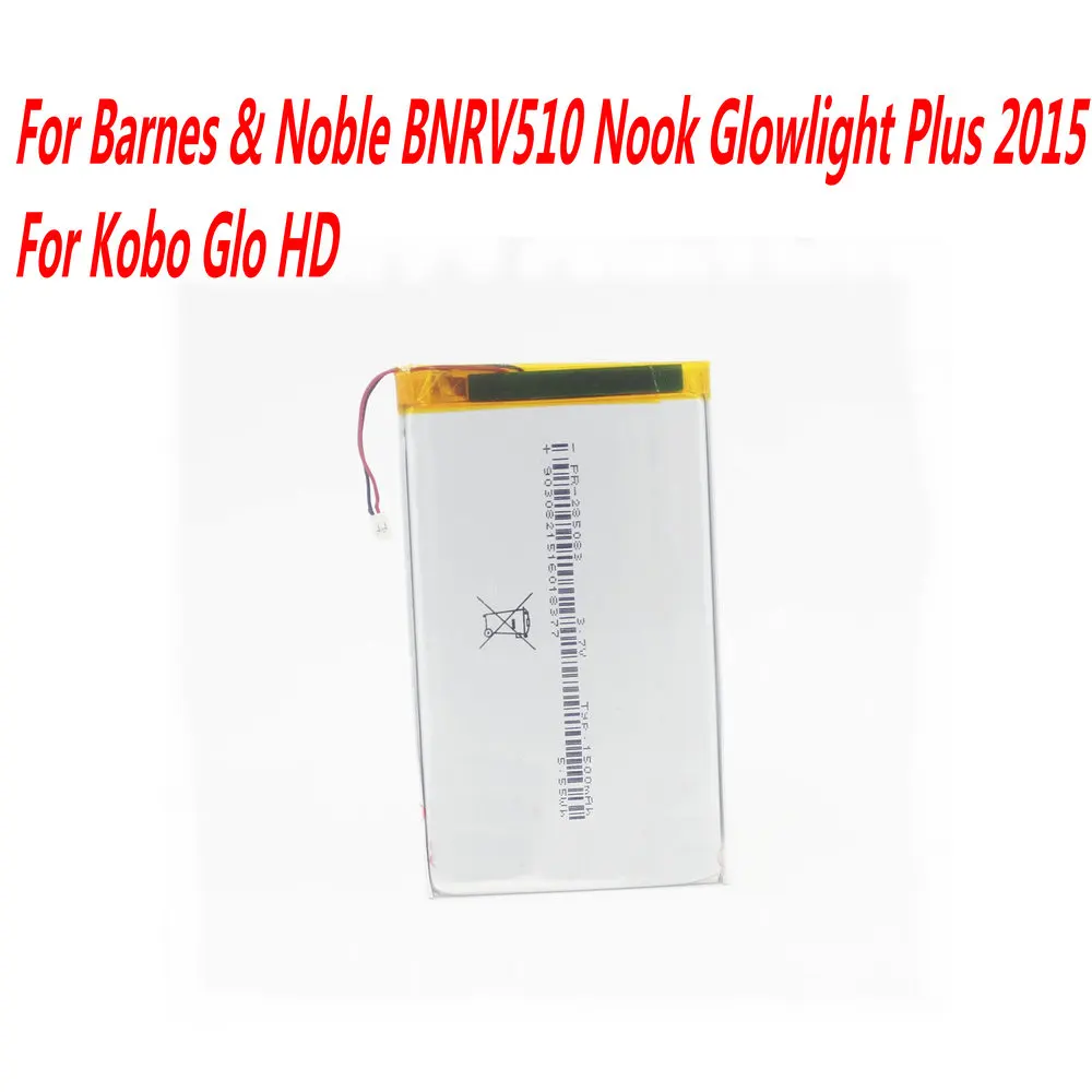 High Quality 3.7V 1500mAh PR-285083 Battery For Barnes & Noble BNRV510 Nook Glowlight Plus 2015 For Kobo Glo HD tolino