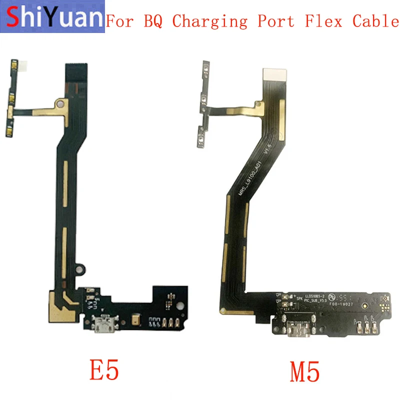 USB Charging Port Module Connector Port Flex Cable For BQ Aquaris M5 E5 Charger Dock Microphone Replacement Parts