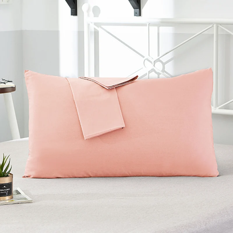 Cotton Pillowcase Solid Color Envelope Pillow Cover Bedding Pillow Case Multi-Color And Multi-Size Optional 40x60 50x90