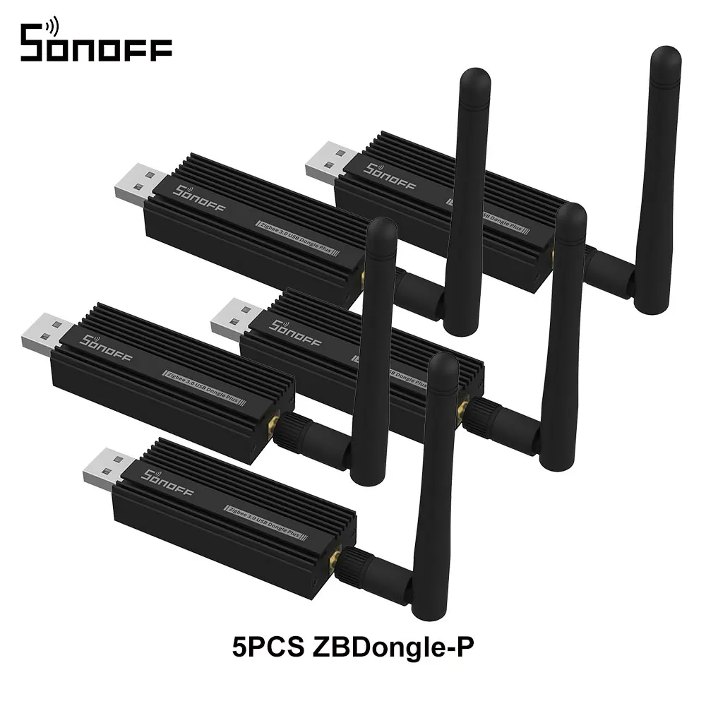 SONOFF ZBDongle-P Zigbee 3.0 USB Dongle Plus Universele Gateway 1/5PCS ZHA Zigbee2MQTT Pre-flashed Ondersteuning ZBMicro SNZB Apparaten
