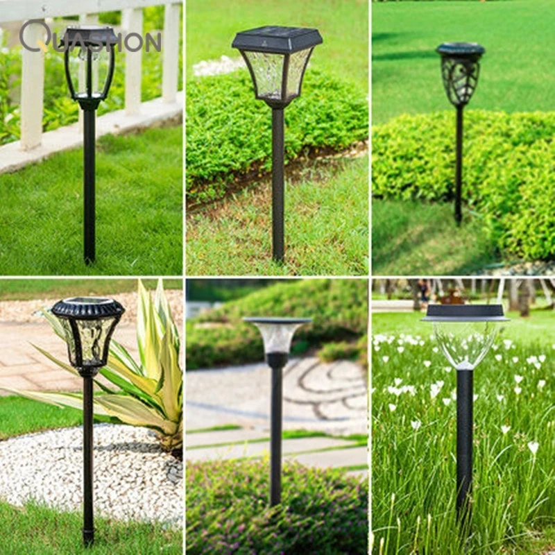 

Solar Panel LED Lawn Lights Outdoor Garden Decoration Sunlight Ground Plug Lamps Solar Spotlights Street Lamp Waterproof Fixture