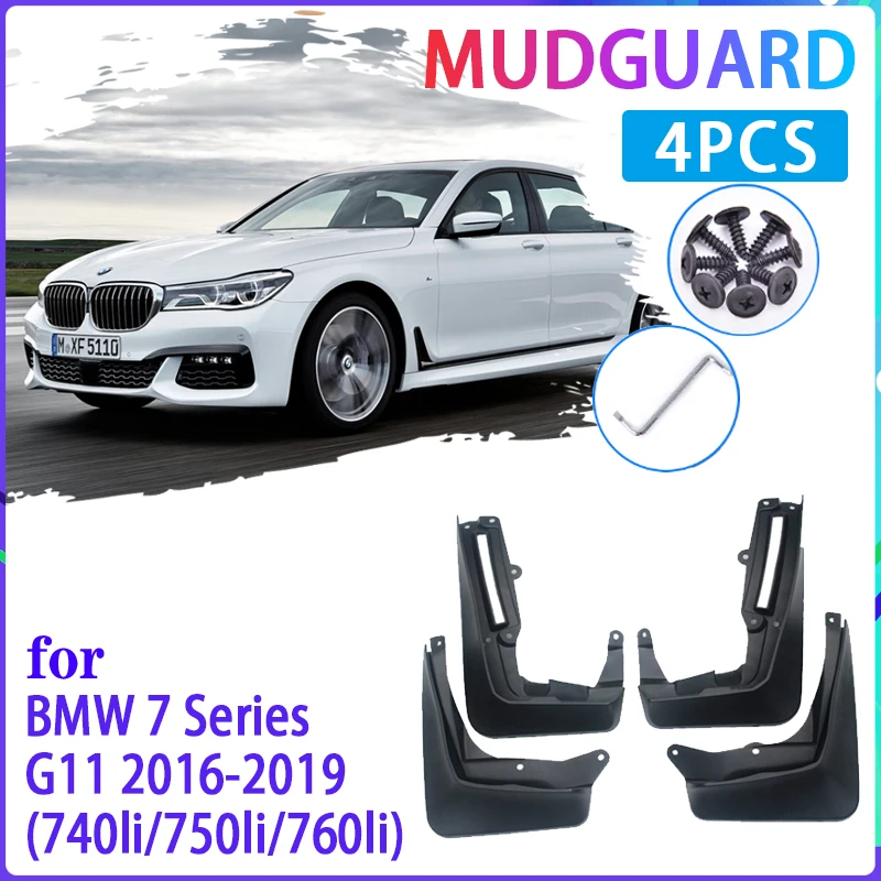 Car Mud Flaps for BMW 7 Series G11 2016~2019 2017 2018 Mudguard Splash Guards Fender Mudflaps Auto Accessories