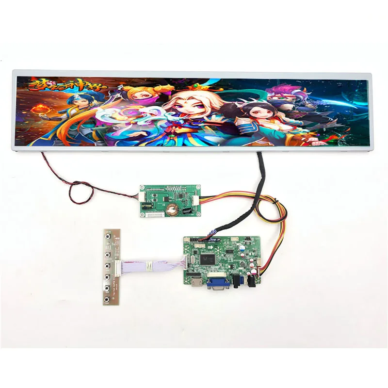 

stretched Bar LCD 19.1 inch 1920*360 with HDMI-compatible advertising screen fit Arcade Cabinet