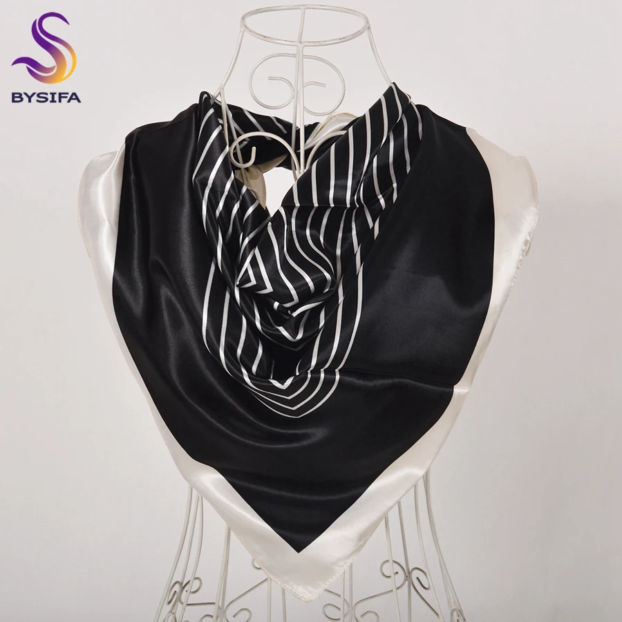 [BYSIFA] China Style Blue White Silk Scarf Cape 2017 New Design Ladies Muslim Head Scarf Printed Fashion Accessories Satin Scarf