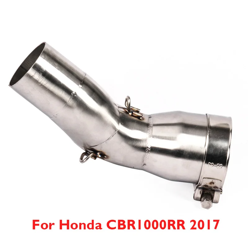 

Motorcycle Exhaust Connect Tube Pipe Middle Mid Link Tube Slip on Exhaust System for Honda CBR1000RR 2017 2018 2019