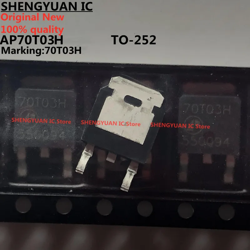 20 pcs/lot AP70T03GH-HF AP70T03GH 70T03GH AP70T03H 70T03H TO-252 30V 60A N-CHANNEL MOSFET 100% new imported original 100%quality