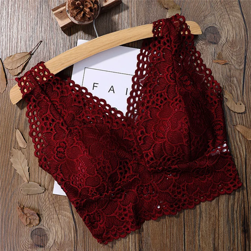 2019 Fashion Women Bralette Bra Female Tops Hot Sale Female Lace Strap Wrapped Chest Shirt Top New Underwear Bras For Women