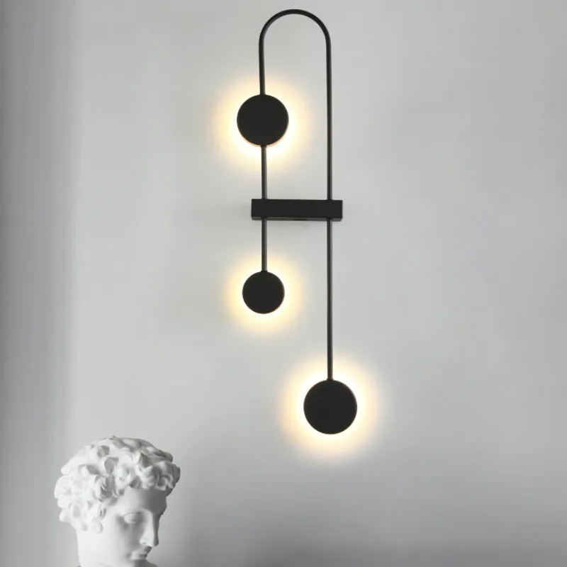 

European-style minimalist post-modern art designer living room decoration creative lamp luxury bedroom bedside wall lampLB101002