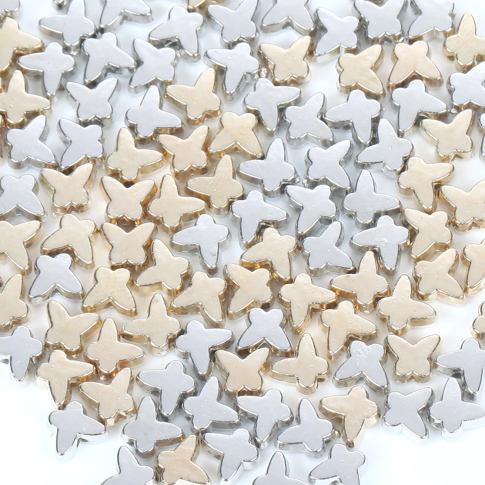 50-500Pcs 6mm CCB Star Love Heart Gold Color Silver Color Loose Spacer Acrylic Seed Beads DIY Jewelry Making Findings Charm